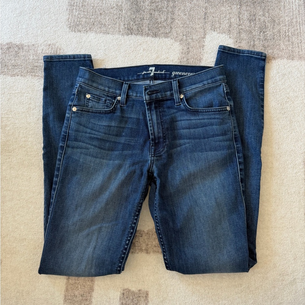 7 For All ManKind - Blue Skinny Jeans